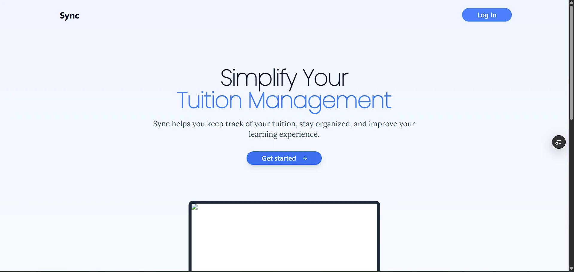 Tuition Tracker Project Screenshot